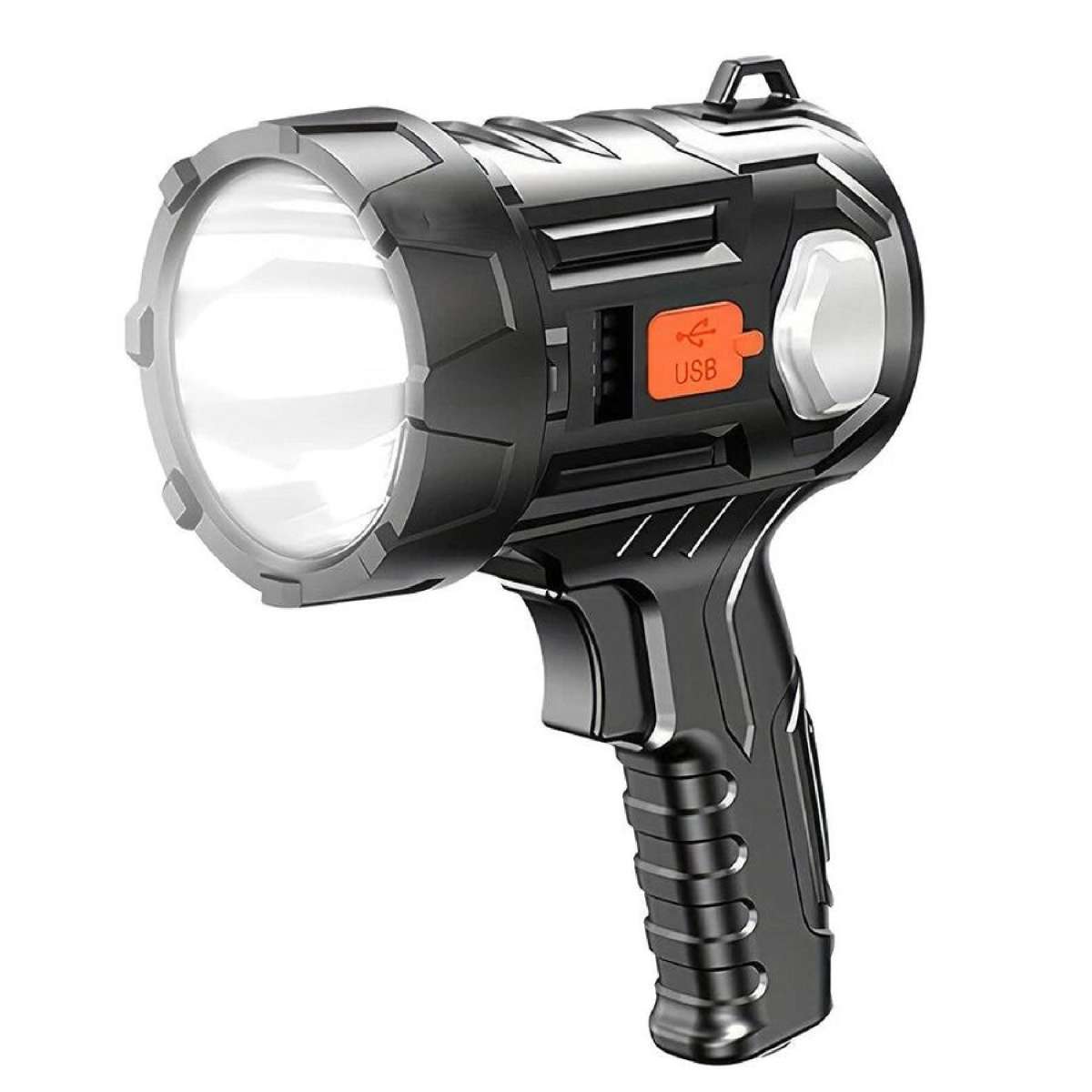 Rechargeable LED Handheld Spotlight Torch Set