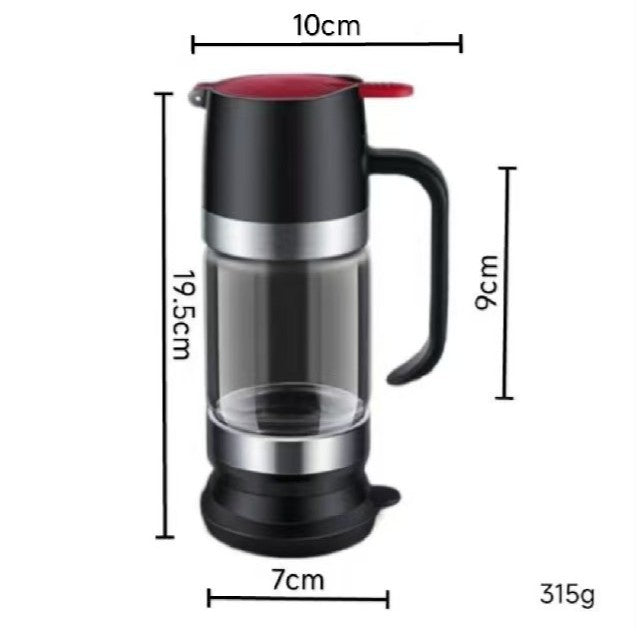Food Grade High Borosilicate Glass Honey Dispenser, Press Type Drip Bottle