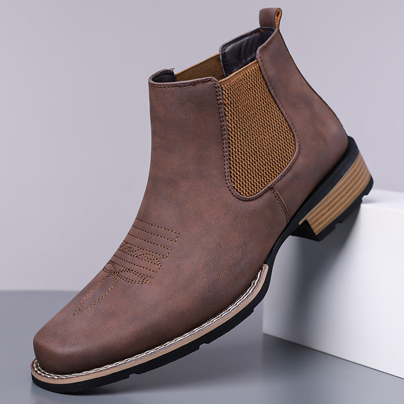 Men’s Printed Platform Chelsea Boots