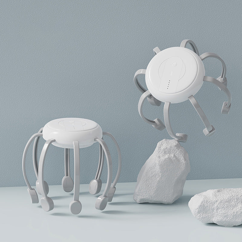 πββοΈ Intelligent Octopus Head Massager β Relaxing Kneading. Multiple Modes & Portable Design π