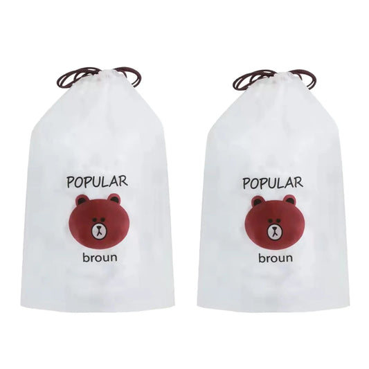 Disposable Elastic Food Covers – 200 Pack
