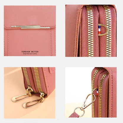 2026 Trendy Minimalist Elegant Touchscreen Crossbody Phone Wallet