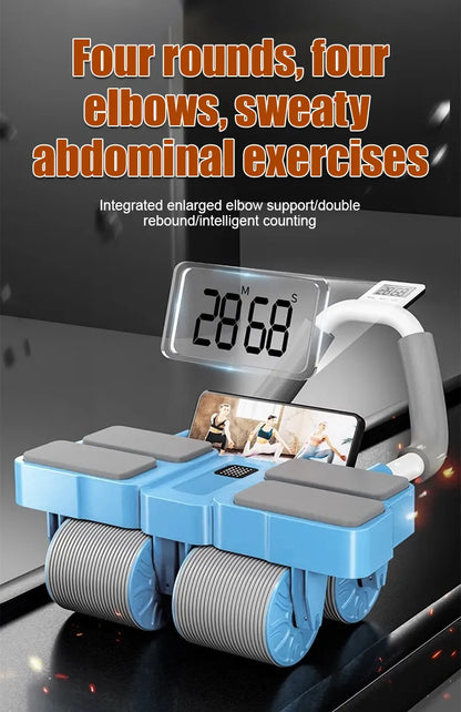 4-Wheel Automatic Rebound Ab Roller