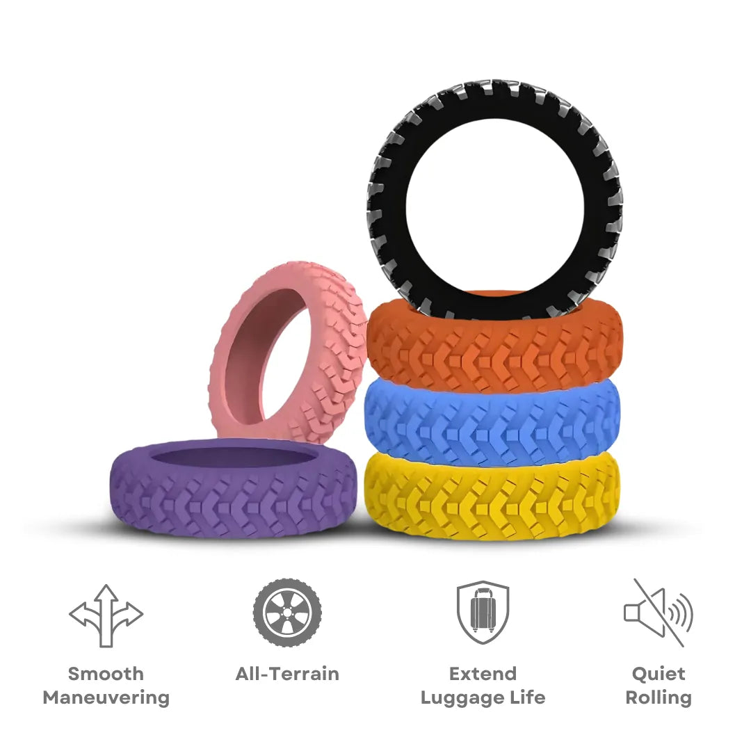 Silicone Luggage Wheel Protector Covers – 8 Pack – product detail 6