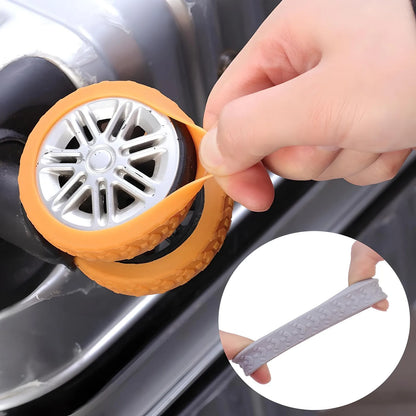 Silicone Luggage Wheel Protector Covers – 8 Pack – product detail 7