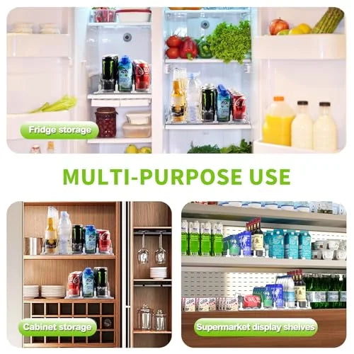 Automatic Refrigerator Drink Pusher Organizer