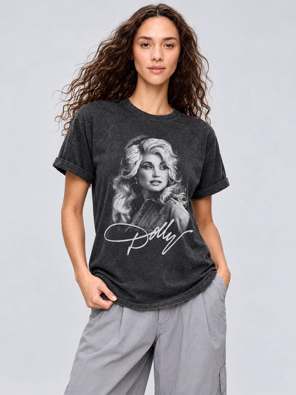 Dolly Parton Portrait Graphic T-Shirt