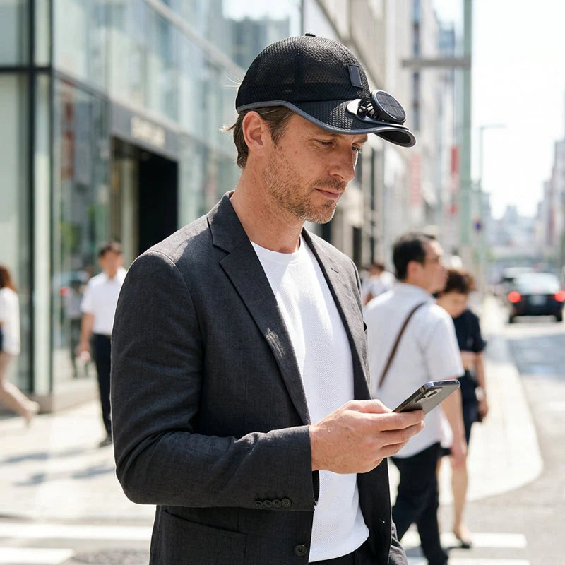 Breathable Solar Cooling Fan Baseball Cap Sun Hat