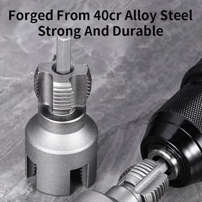 2-in-1 Internal & External Pipe Threading Tool Set