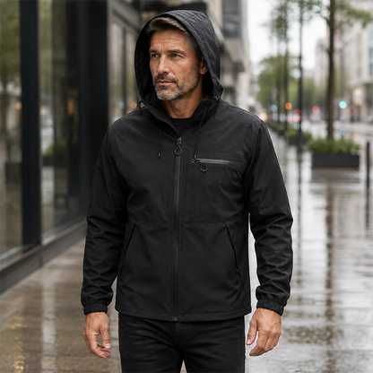 Men’s Waterproof Packable Hooded Shell Jacket
