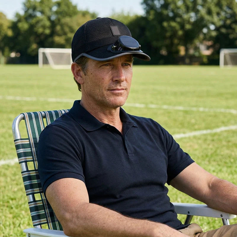 Breathable Solar Cooling Fan Baseball Cap Sun Hat