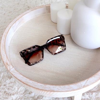 Stylish Oversized Leopard Print Sunglasses 2 Pack