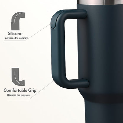 40 Oz Stainless Steel Tumblers with Handle