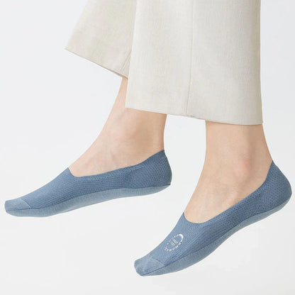 Men's Summer Thin Cotton Sole No Show Socks 5 Pairs