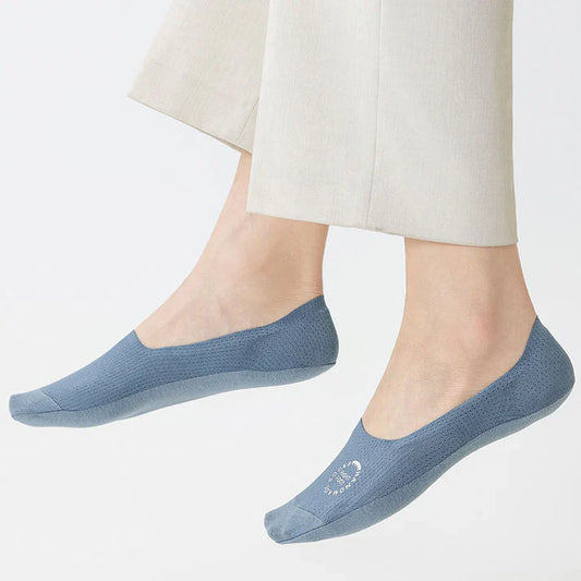 Men's Summer Thin Cotton Sole No Show Socks 5 Pairs