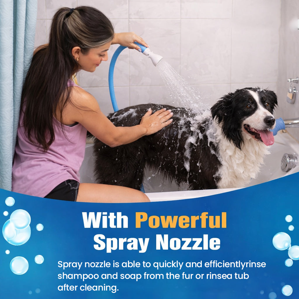 Slip-On Bathtub Faucet Sprayer - Pet Showerhead