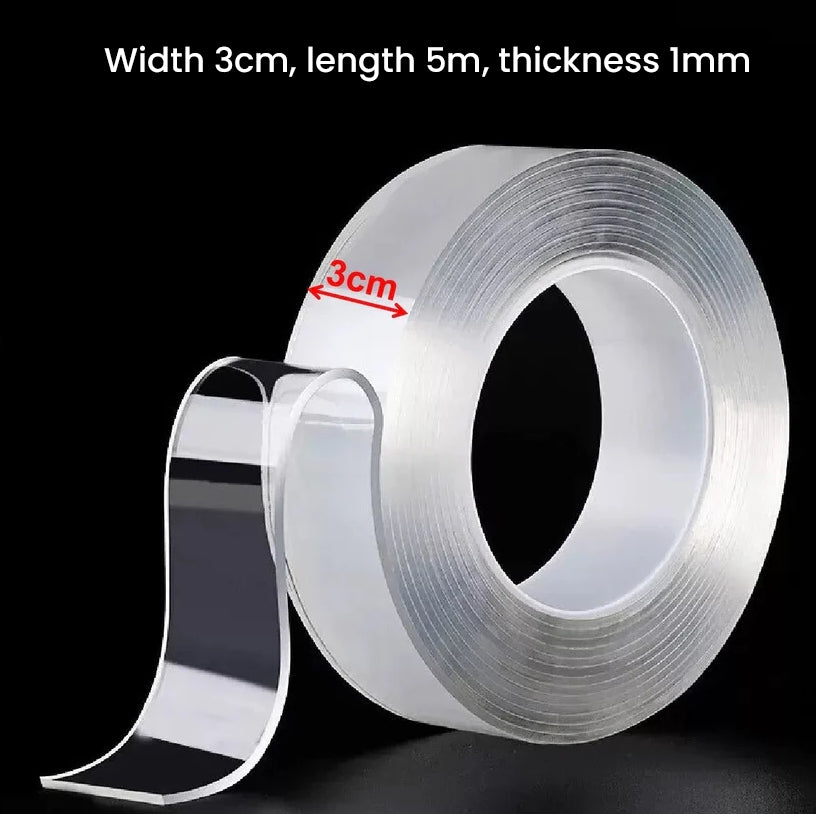High Quality Nano Double Sided Adhesive Tape -Traceless Washable Reusable
