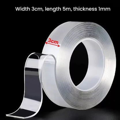 High Quality Nano Double Sided Adhesive Tape -Traceless Washable Reusable