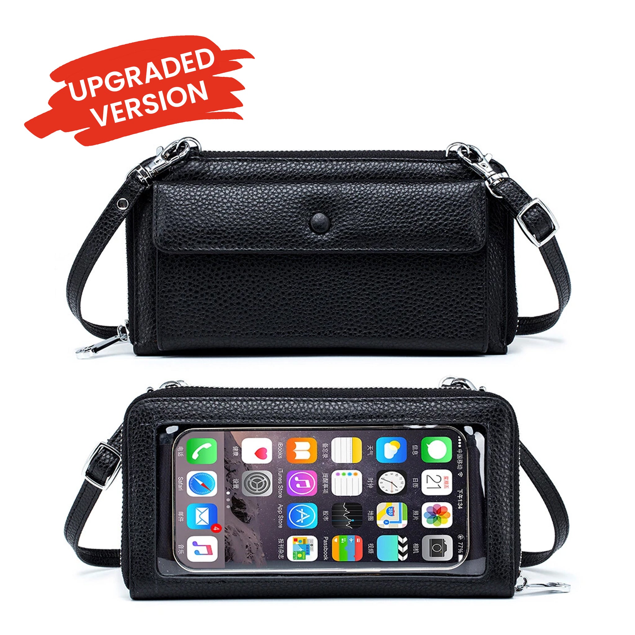 Leather Crossbody Phone Bag for Women – chiccorsa