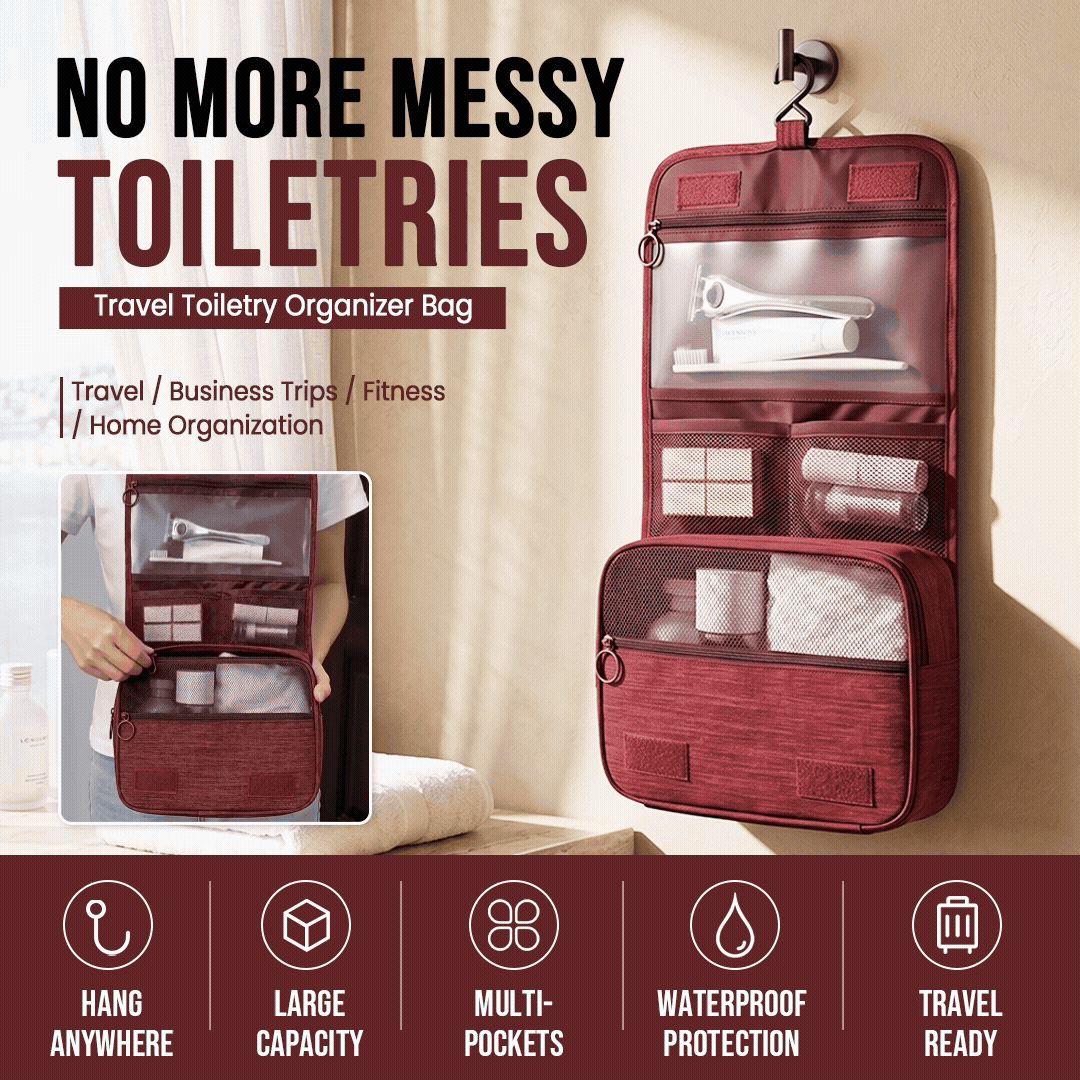 Water Resistant Dry/Wet Separation Toiletry Bag