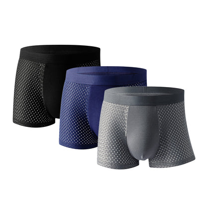 3PCS Bamboo Boxer Shorts for Men