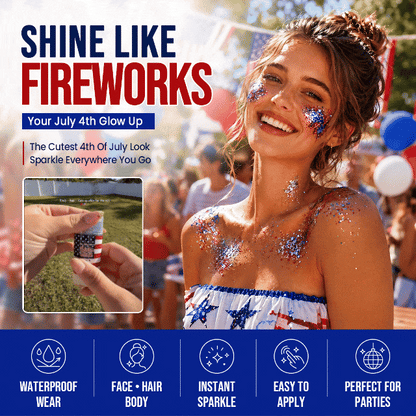 4th of July Glitter Stick 2 Pack