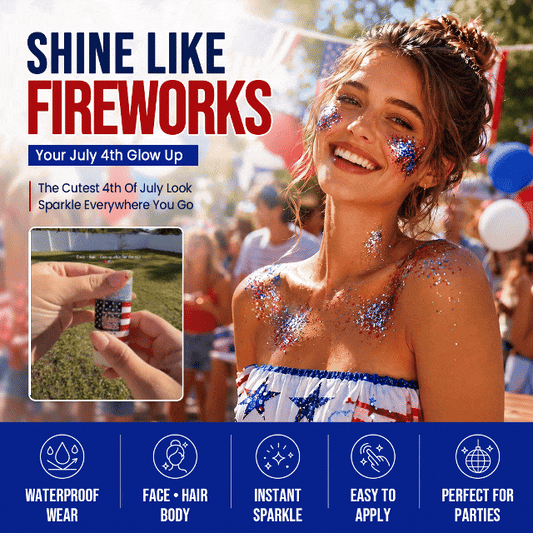 4th of July Glitter Stick 2 Pack