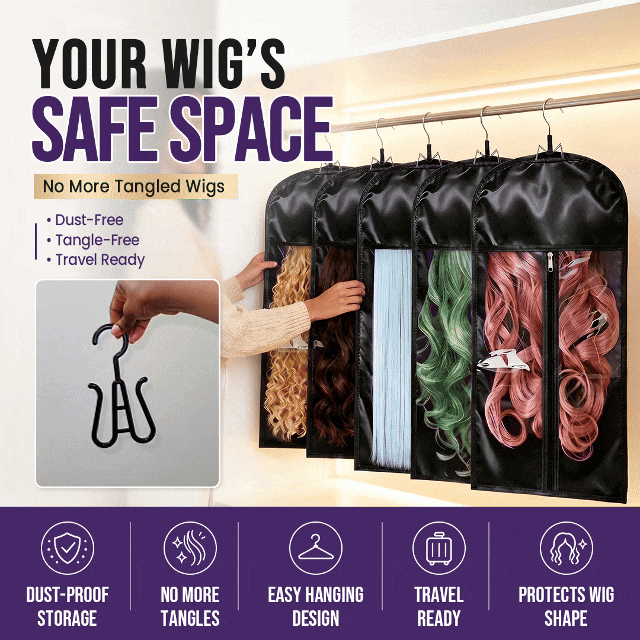 3 Pcs Extra Long Hair Extension Storage Bag