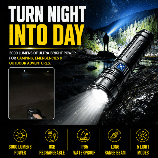 Super Bright Flashlight Work Light
