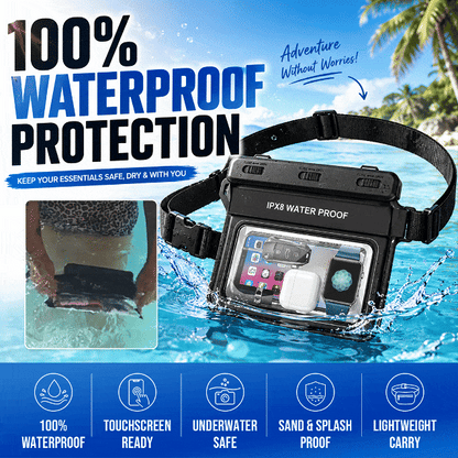 Floating Waterproof Sponge Waist Bag for Beach Drift