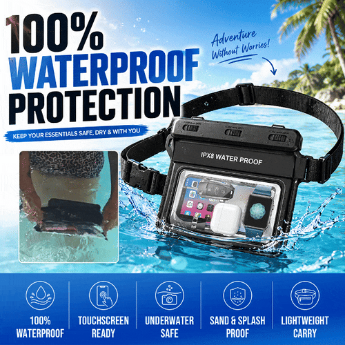 Floating Waterproof Sponge Waist Bag for Beach Drift