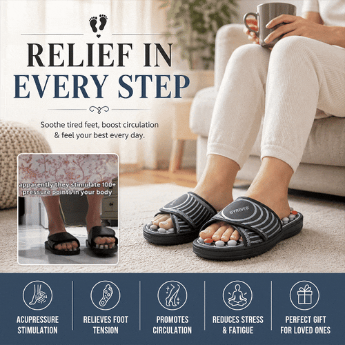Rotating Acupoint Massage Foot Health Slippers