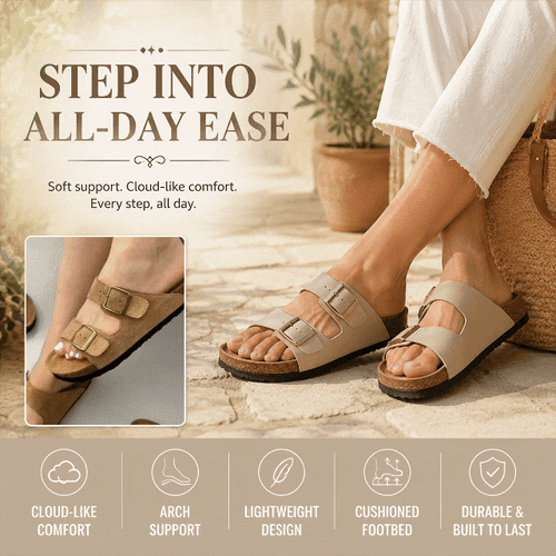 Women Retro Birken Slides, 2.5cm Platform Soft Sole Lazy Sandals, 2026 Summer Outdoor Beach Casual Slippers