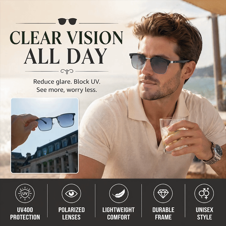 Trendy Polarized UV400 UV Block Sunglasses