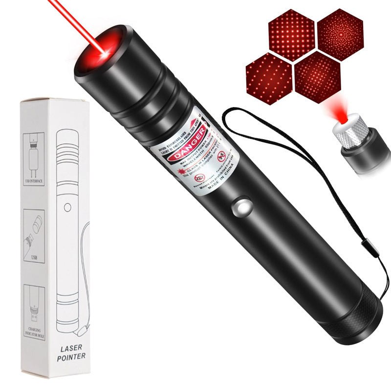 Rechargeable Portable Laser Pointer with Star Pattern