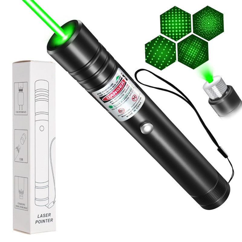 Rechargeable Portable Laser Pointer with Star Pattern