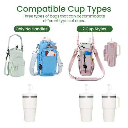 Shoulder Bag with Water Bottle Pocket