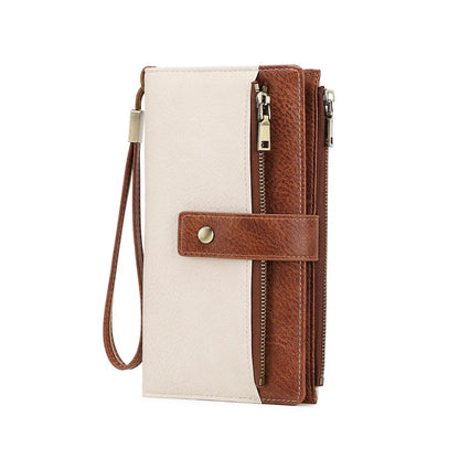 Women's Long RFID-Blocking Multi-Card Wallet