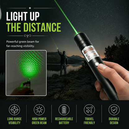 Rechargeable Portable Laser Pointer with Star Pattern