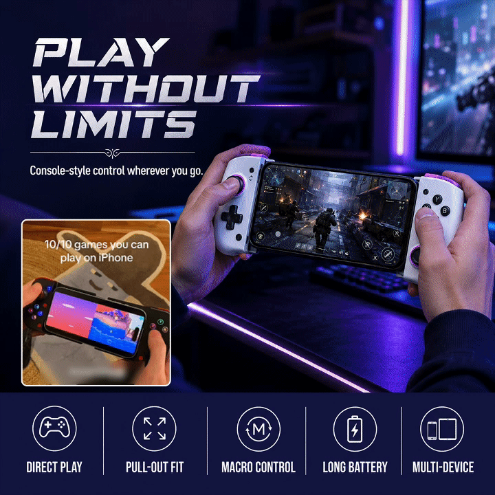 Extendable Wireless Mobile Game Controller