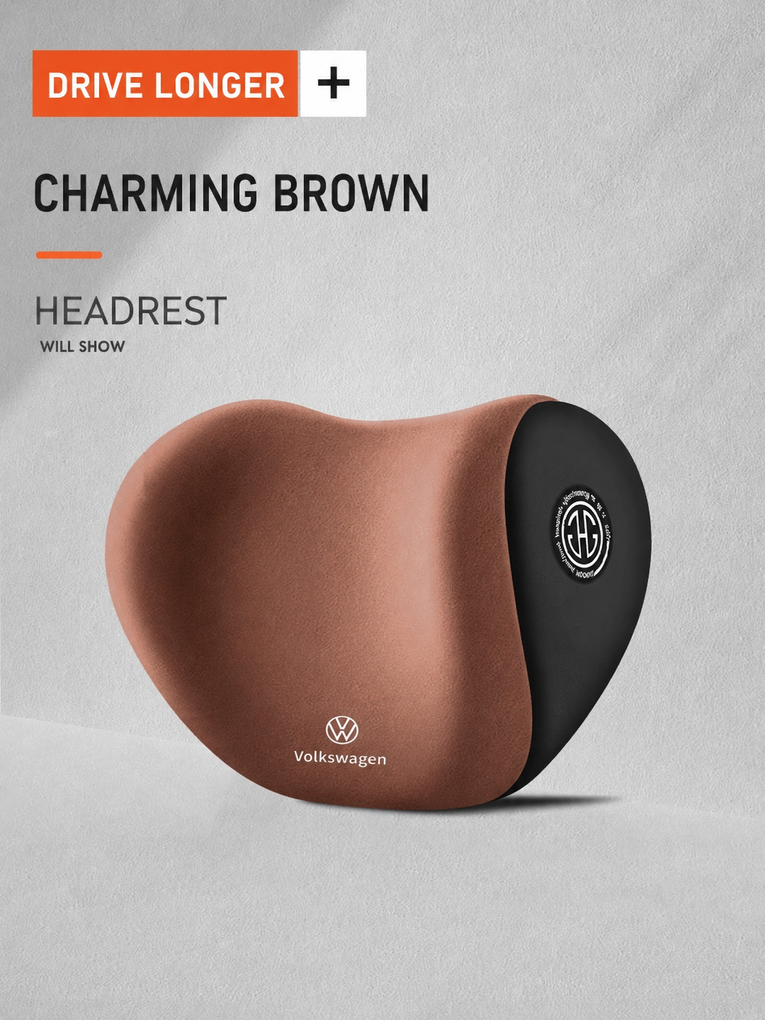 Car Logo Memory-Foam Headrest Pillow