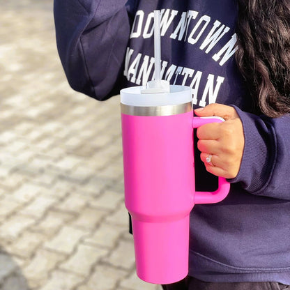 40 Oz Stainless Steel Tumblers with Handle
