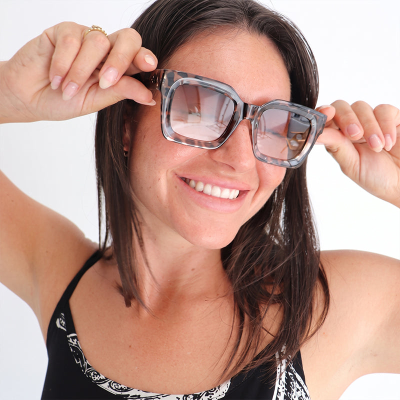 Stylish Oversized Leopard Print Sunglasses 2 Pack