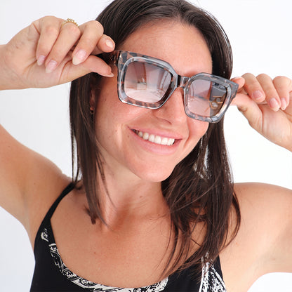Stylish Oversized Leopard Print Sunglasses 2 Pack