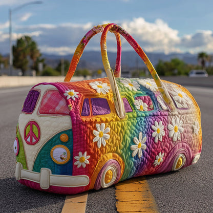 💞LAST DAY 50% OFF ✨ Hippie Journey Quilted Duffle Bag