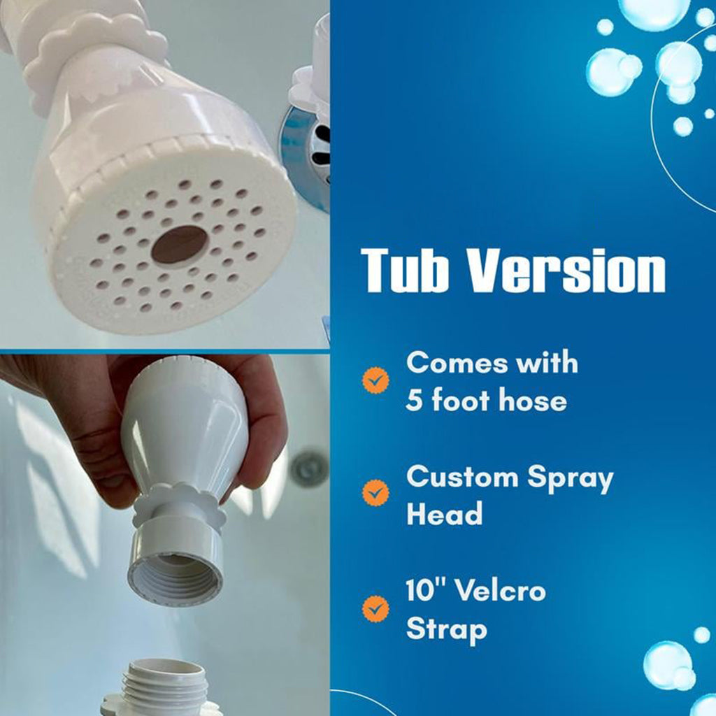 Slip-On Bathtub Faucet Sprayer - Pet Showerhead