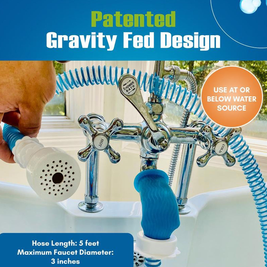 Slip-On Bathtub Faucet Sprayer - Pet Showerhead