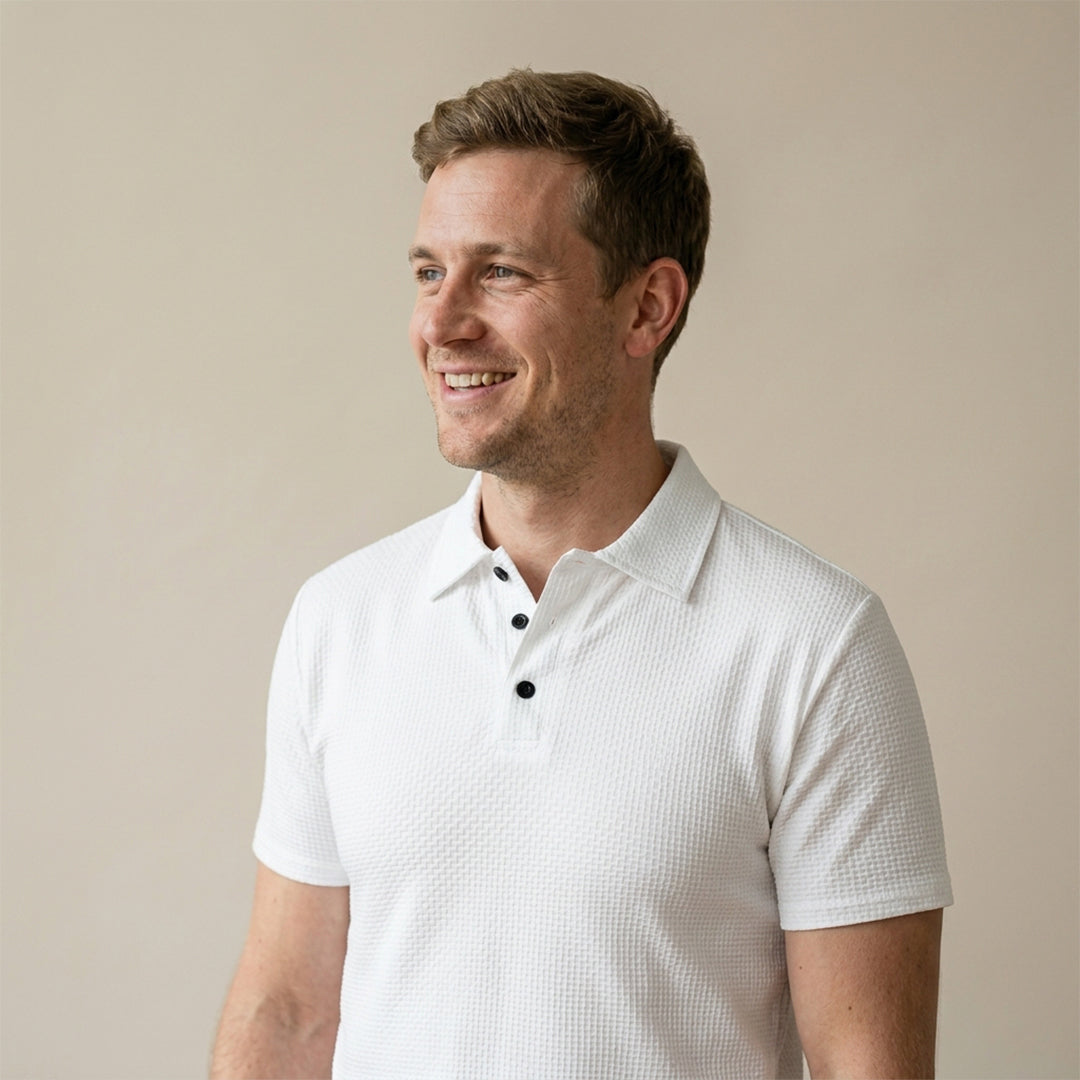 Men's Ice Silk Mesh Polo Shirt