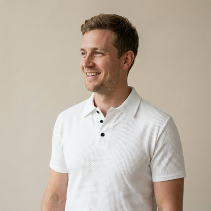 Men's Ice Silk Mesh Polo Shirt