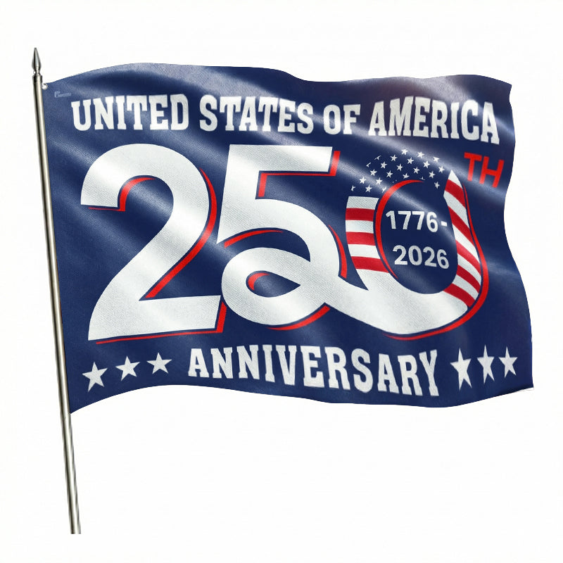 3 Ply USA Anniversary 250th Flag